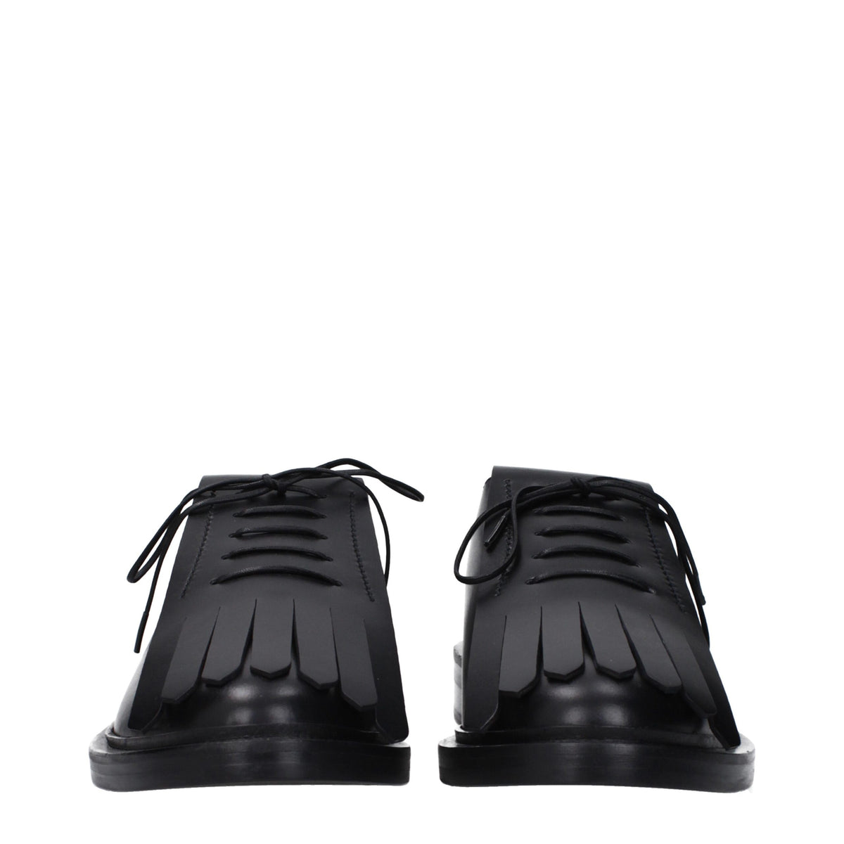 Max Mara Black Leather Oxfords and Derbies for Women