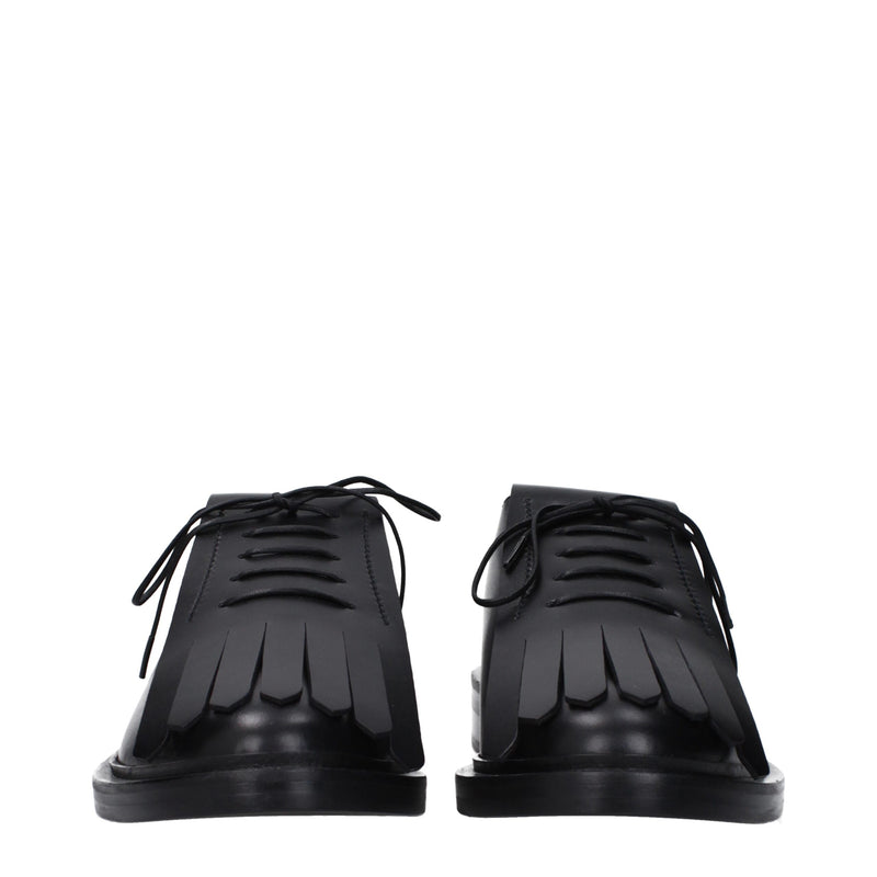 Max Mara Black Leather Oxfords and Derbies for Women