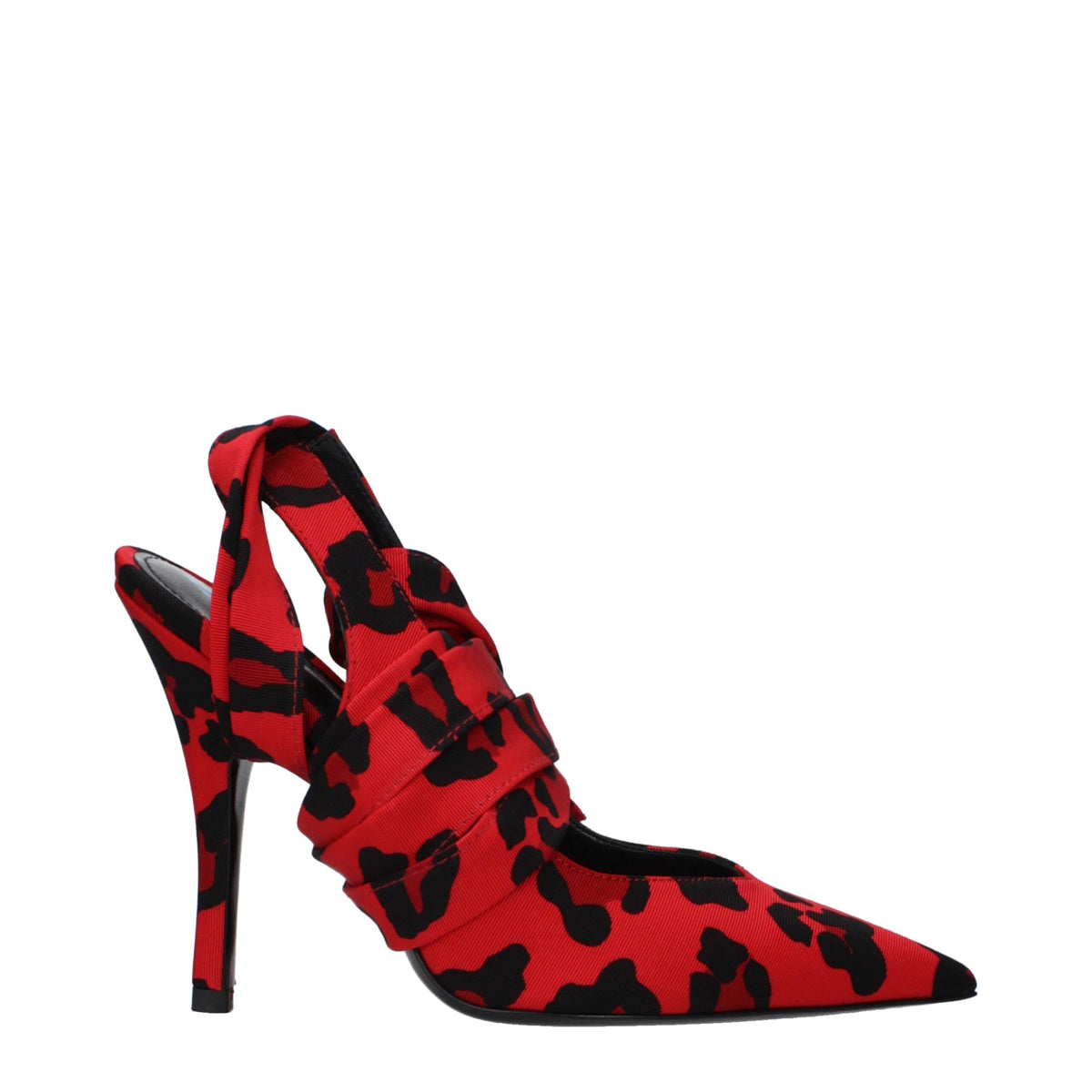The Attico Red Fabric High Heel Pumps - Chic and Elegant Footwear