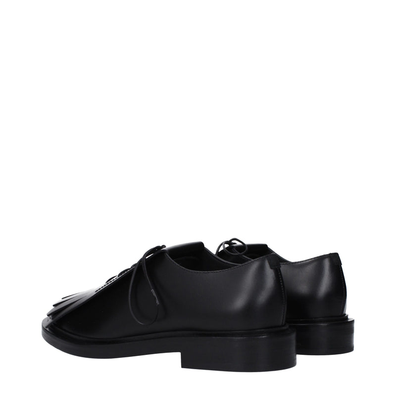 Max Mara Black Leather Oxfords and Derbies for Women