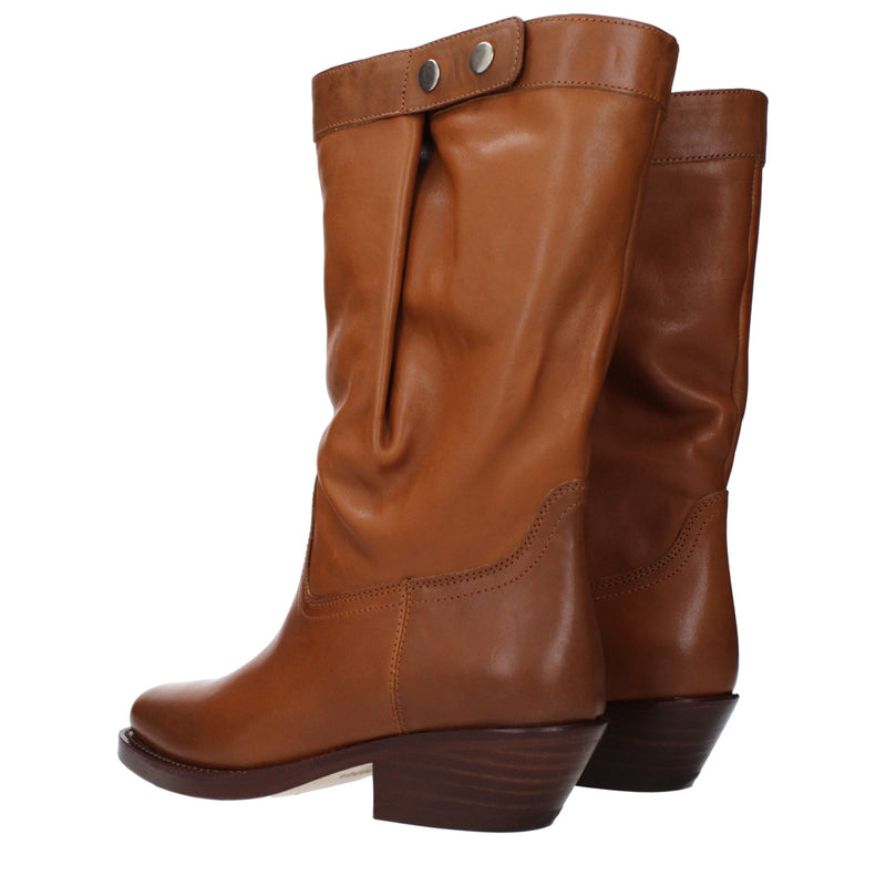 Isabel Marant Bottines en Cuir Marron - Élégance et Confort