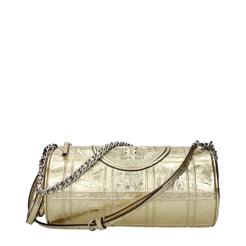 Tory Burch Gold Leather Shoulder Bag - Élégance et Polyvalence
