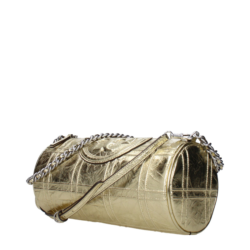 Tory Burch Gold Leather Shoulder Bag - Élégance et Polyvalence