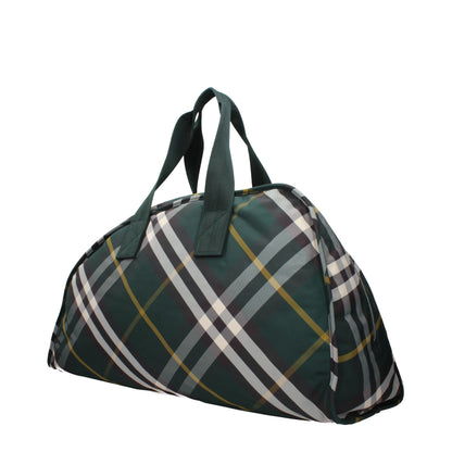 Burberry groene stoffen koffers en reistassen