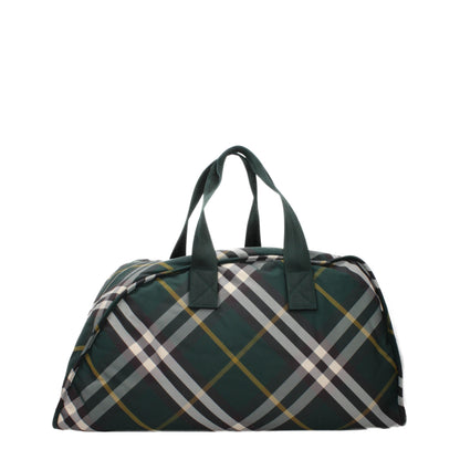 Burberry groene stoffen koffers en reistassen