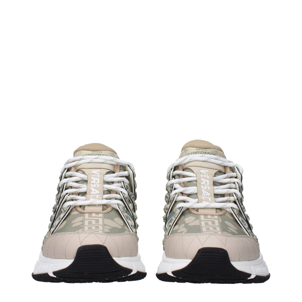Versace Green Fabric Low Tops - Sneakers for Men