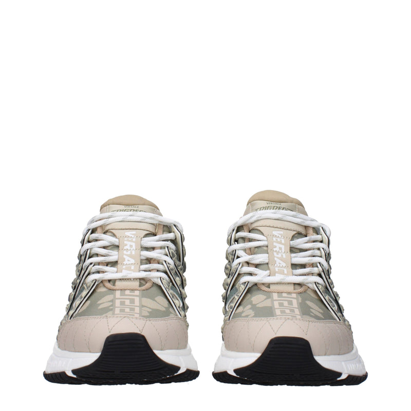 Versace Green Fabric Low Tops - Sneakers for Men
