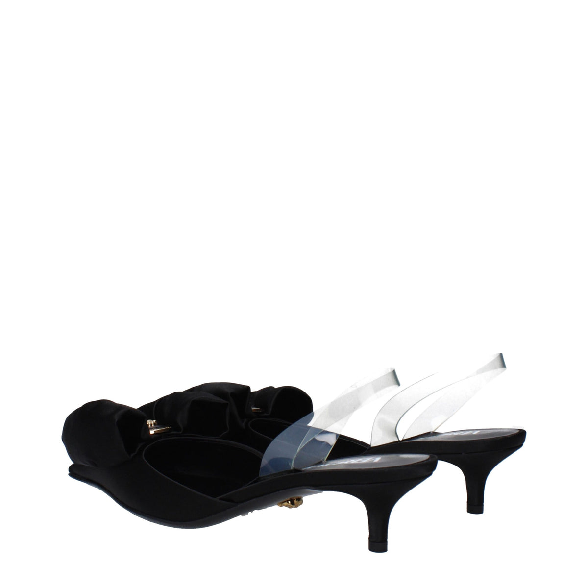 Versace Black Satin Flat Sandals for Women - Luxurious Style