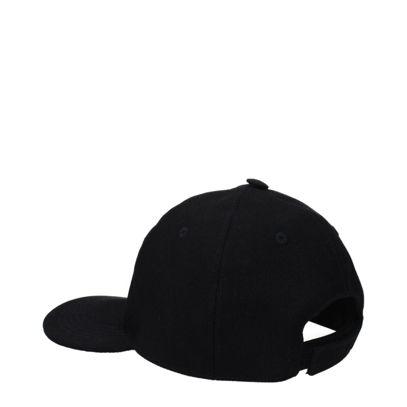 Stella McCartney Black Cotton Baseball Cap - Élégant et Polyvalent