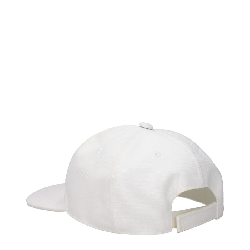 Stella McCartney White Cotton Baseball Cap - Élégance et Confort