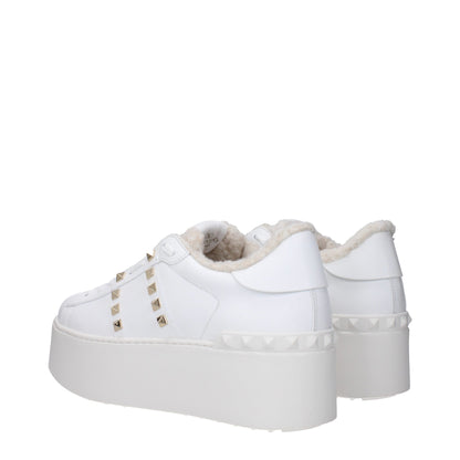 Valentino Garavani witte leren platform sneakers
