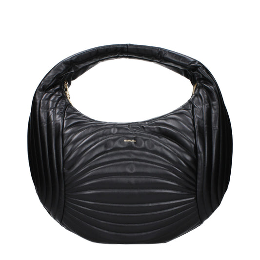Sacs à main en cuir noir Salvatore Ferragamo