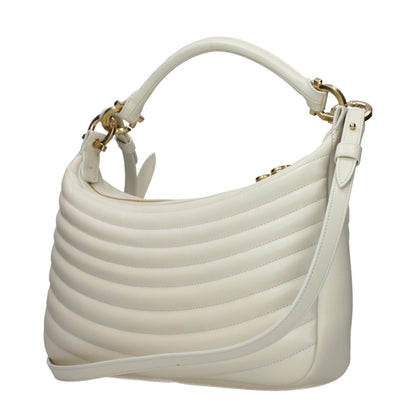 Sacs à main en cuir beige Salvatore Ferragamo