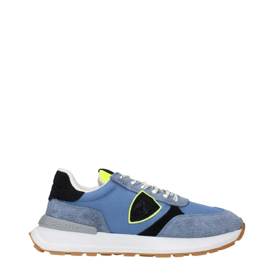 Sneakers de sport en tissu bleu de Philippe Model