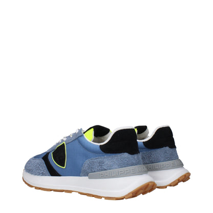 Sneakers de sport en tissu bleu de Philippe Model