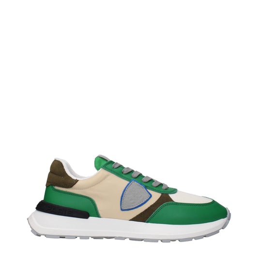 Sneakers de sport en tissu vert de Philippe Model
