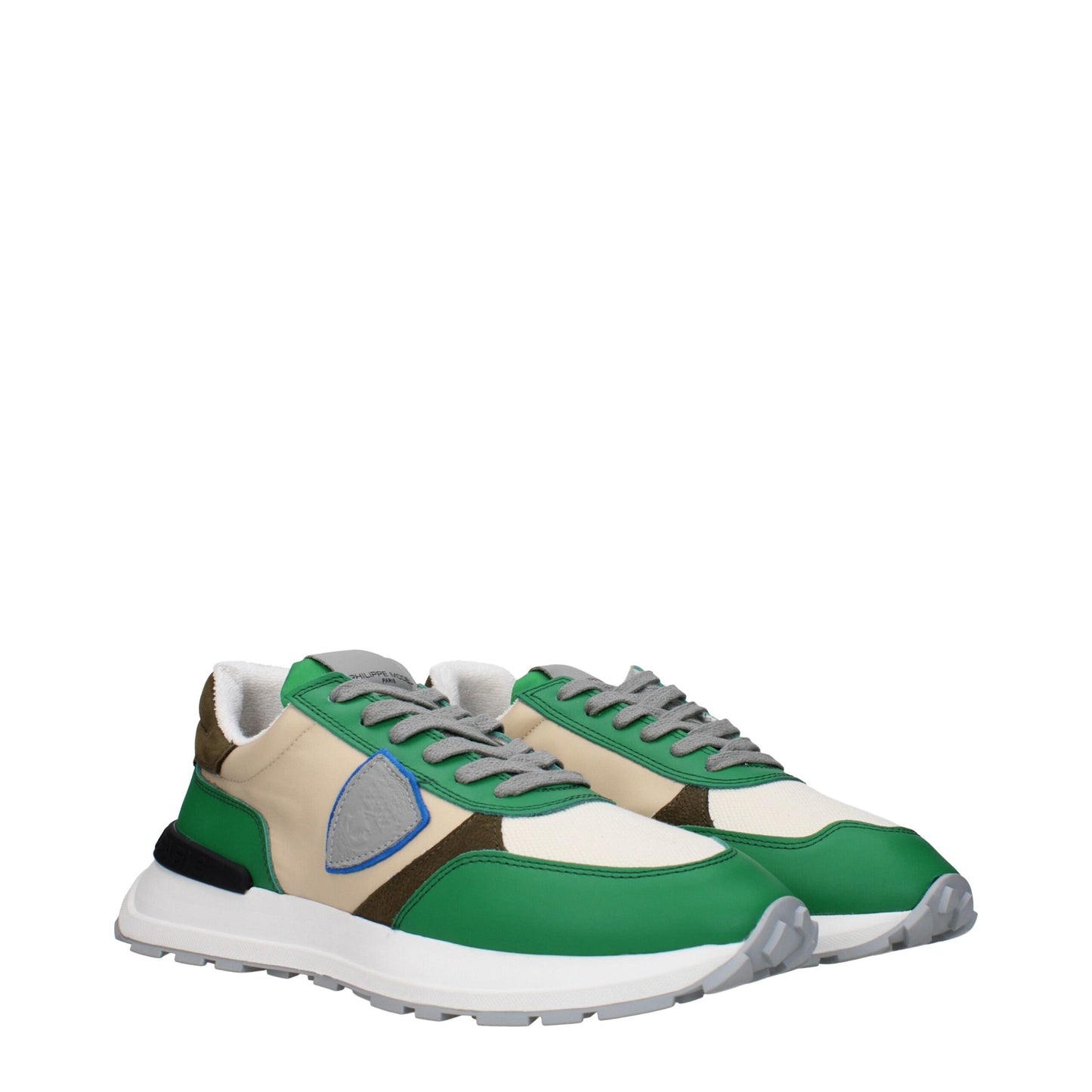 Sneakers de sport en tissu vert de Philippe Model