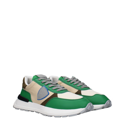 Sneakers de sport en tissu vert de Philippe Model