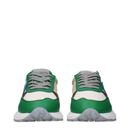 Sneakers de sport en tissu vert de Philippe Model
