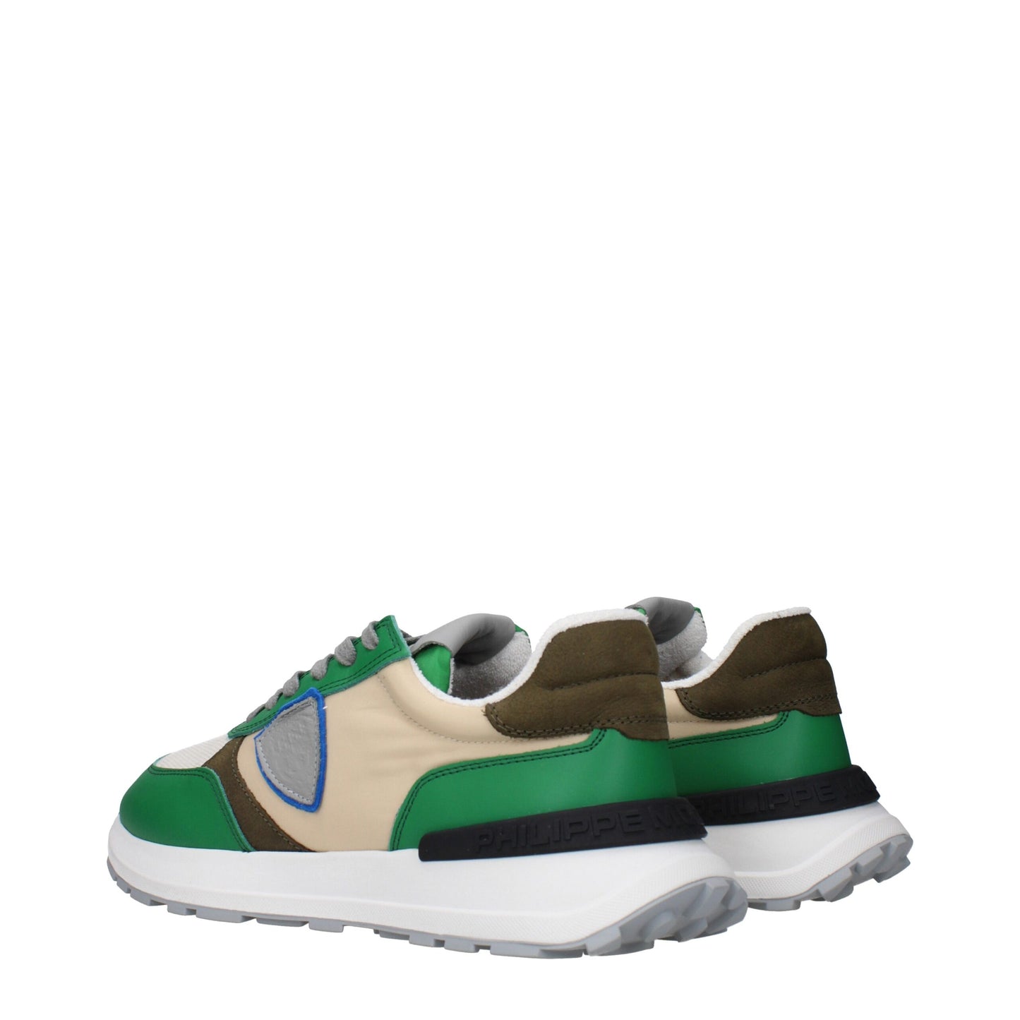 Sneakers de sport en tissu vert de Philippe Model