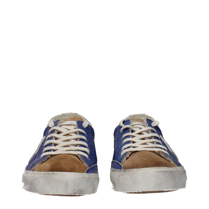 Baskets basses en cuir bleu de Philippe Model