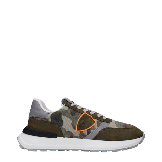 Sneakers de sport en tissu vert de Philippe Model