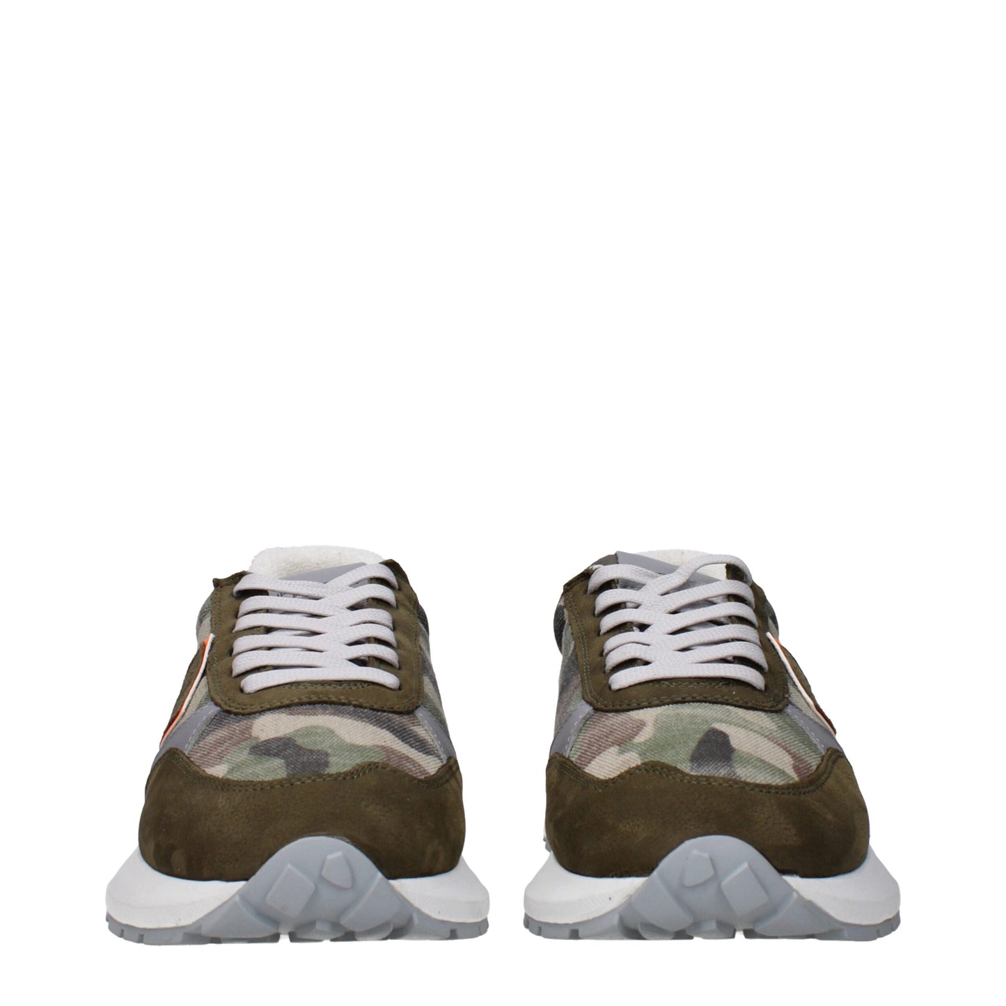 Sneakers Philippe Model en tissu vert, semelle épaisse