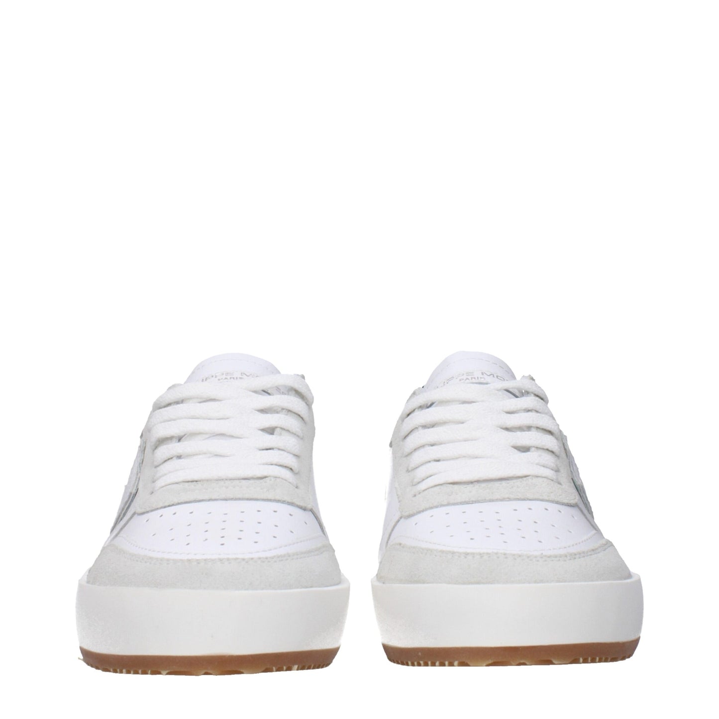 Baskets basses en cuir blanc Philippe Model