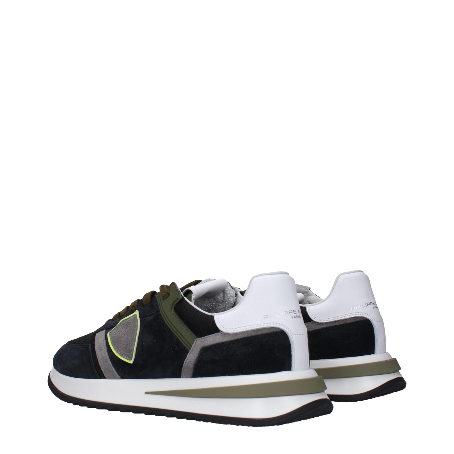 Sneakers de sport en cuir bleu de Philippe Model