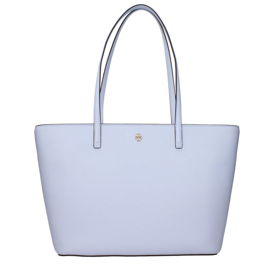Sacs à bandoulière en cuir bleu clair Tory Burch
