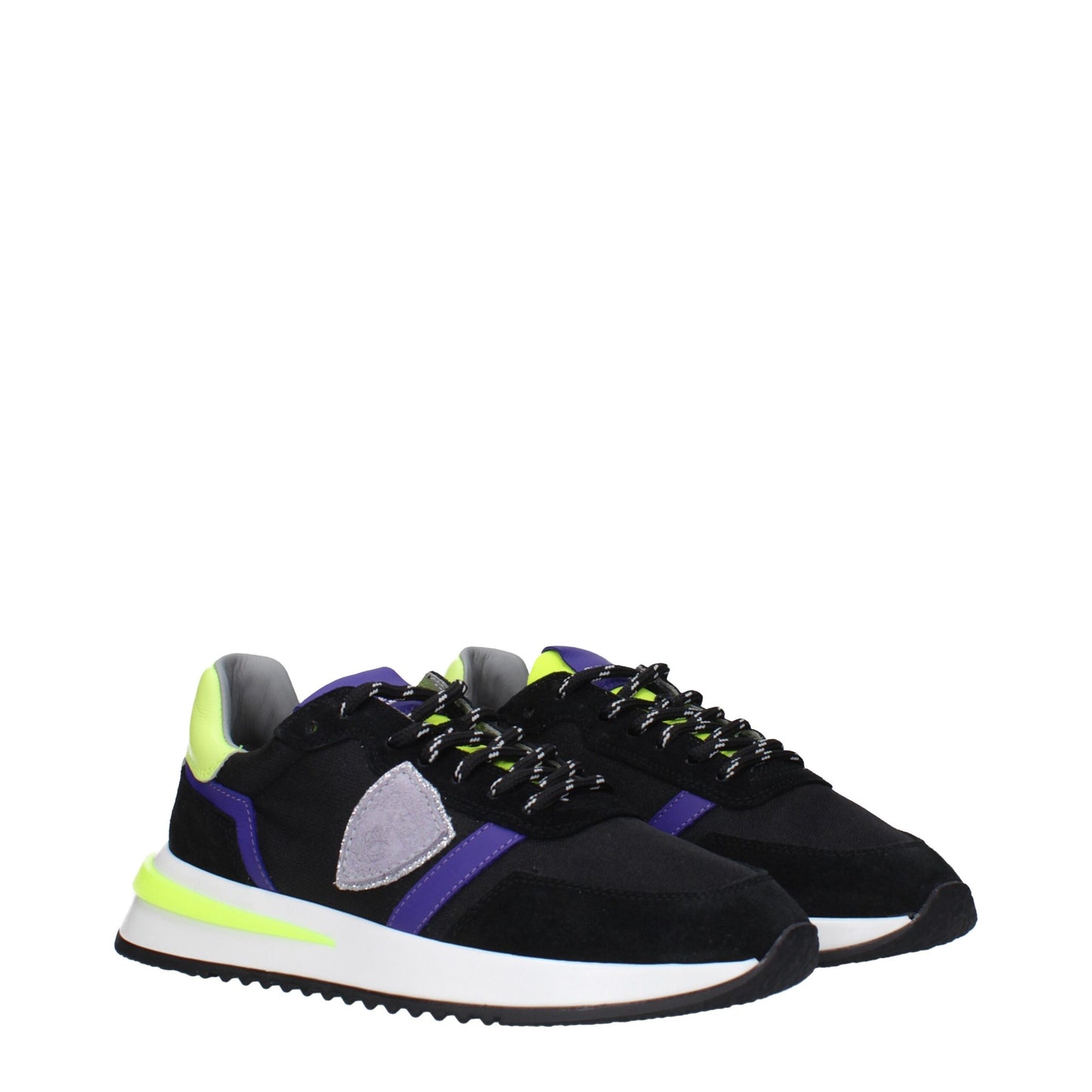 Philippe Model zwarte stoffen sportsneakers