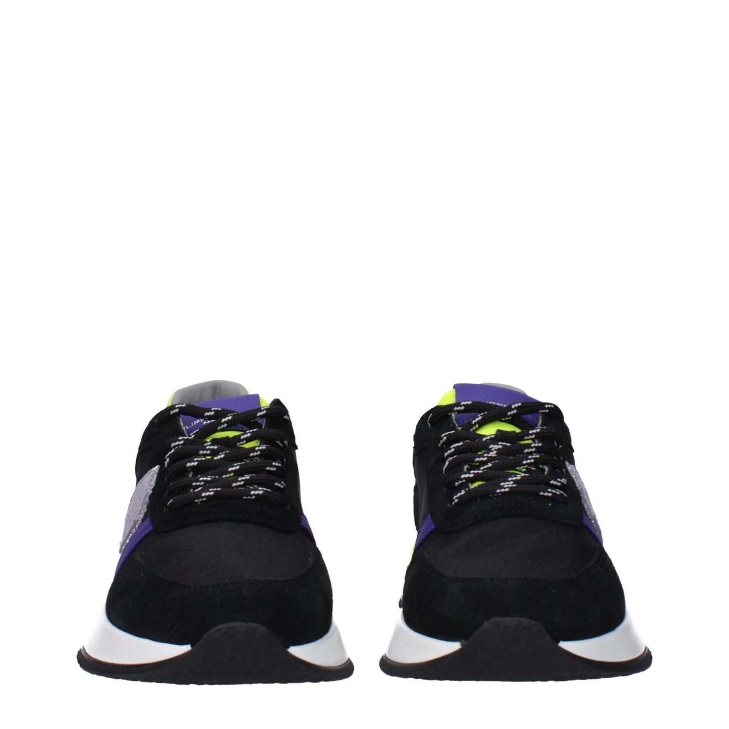 Philippe Model zwarte stoffen sportsneakers