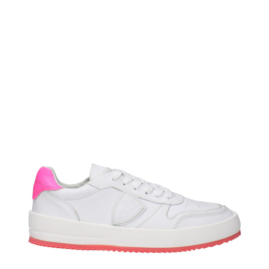 Philippe Model witte leren sneakers