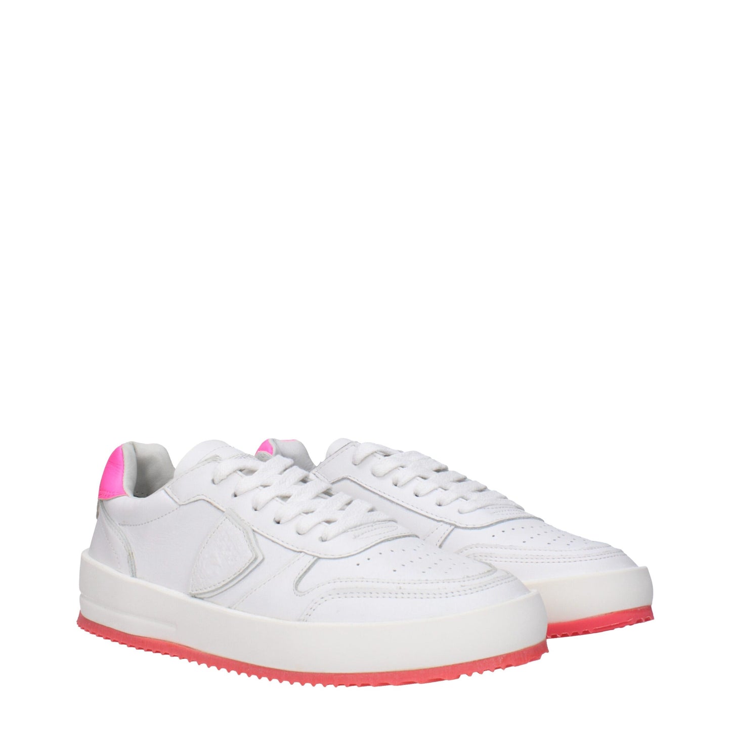 Philippe Model witte leren sneakers