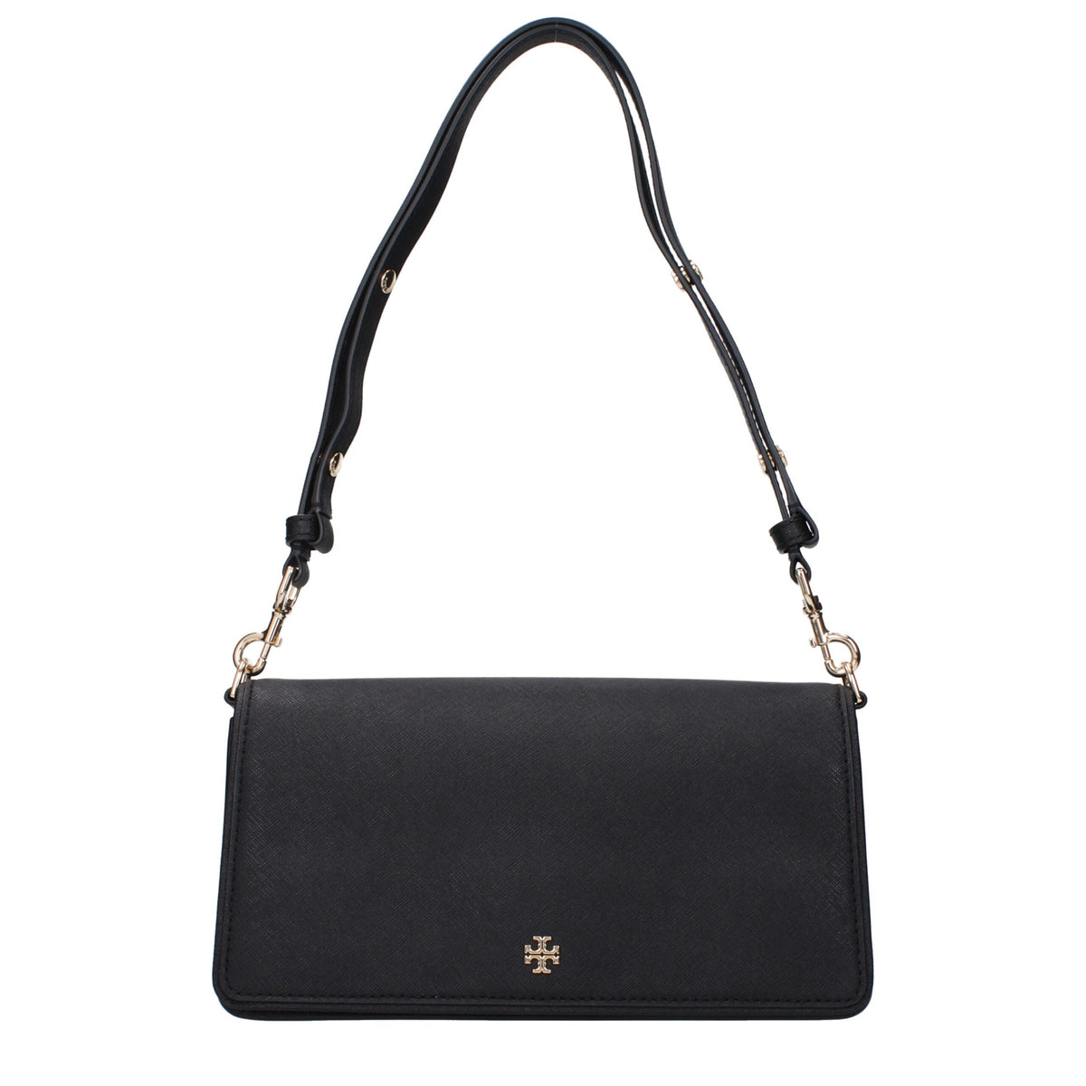 Tory Burch Black Leather Shoulder Bag - Élégant et Pratique
