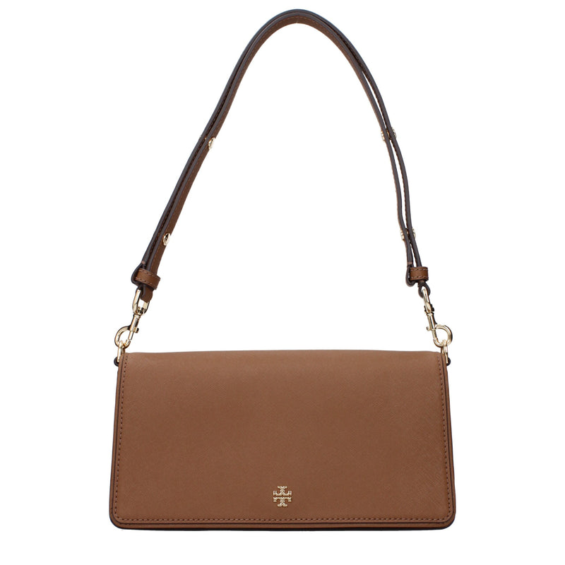 Tory Burch Sac à Bandoulière en Cuir Marron - Élégant et Pratique