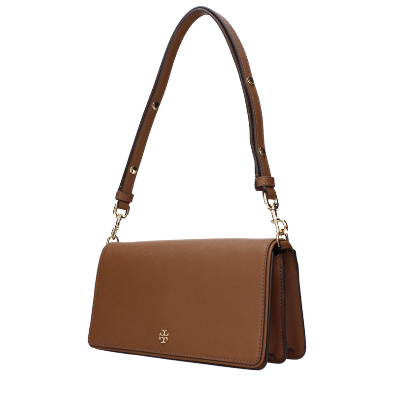 Tory Burch Sac à Bandoulière en Cuir Marron - Élégant et Pratique