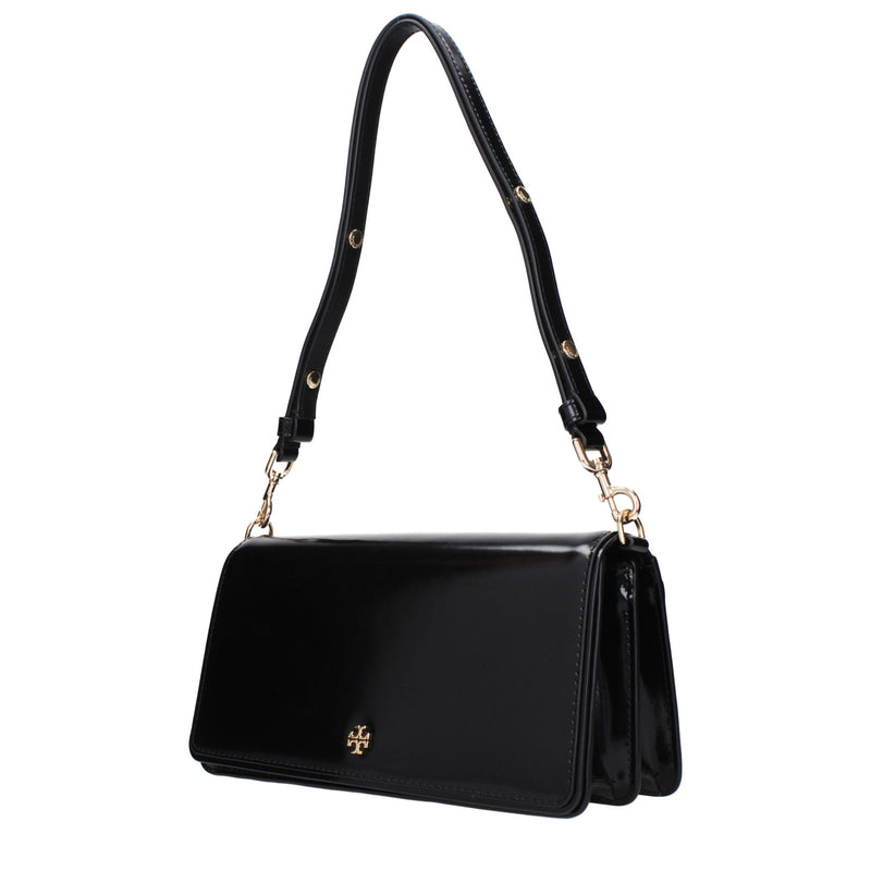 Tory Burch Black Leather Shoulder Bag - Élégance et Fonctionnalité