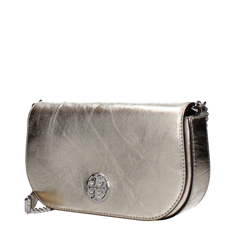 Tory Burch Gold Leather Crossbody Bag - Élégance et Polyvalence