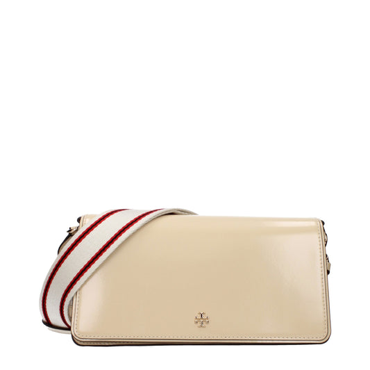 Sacs à bandoulière en cuir beige de Tory Burch