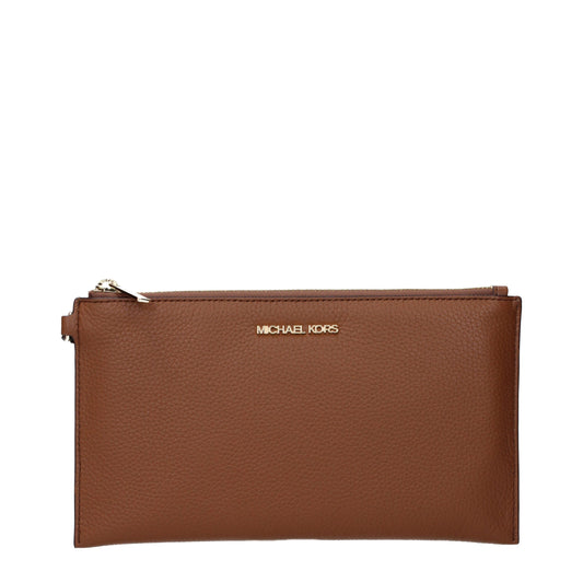 Sacs à main en cuir marron Michael Kors