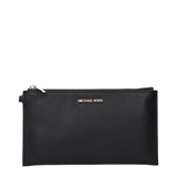Michael Kors Black Leather Clutch Bag - Élégant et Stylé