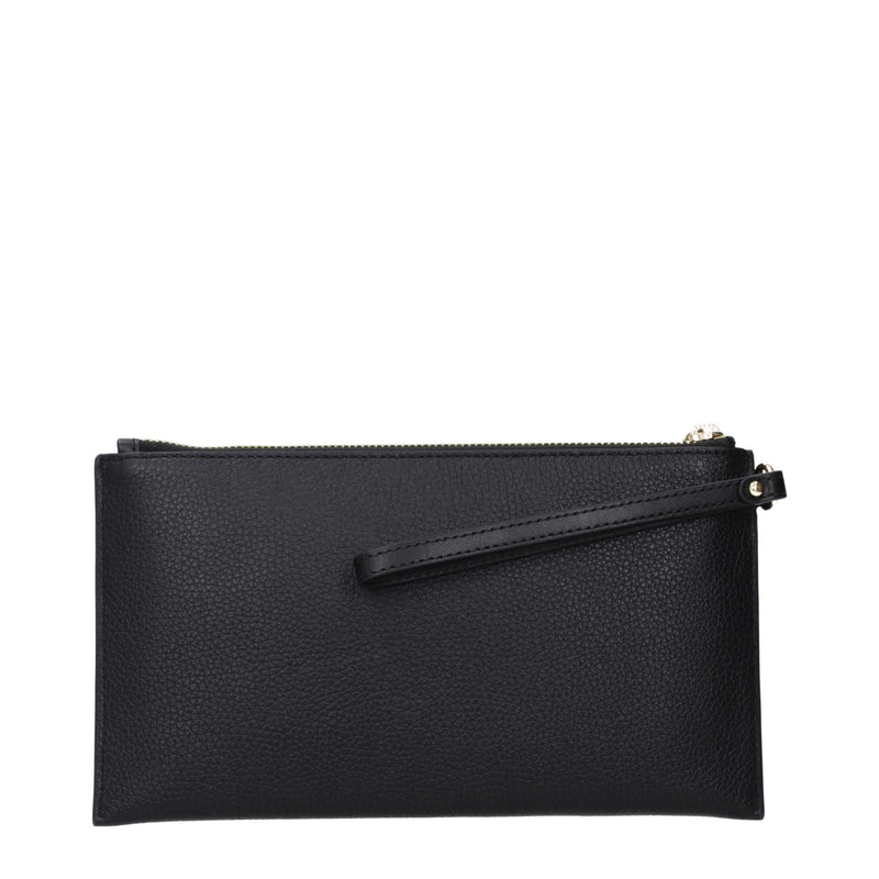 Michael Kors Black Leather Clutch Bag - Elegant & Stylish