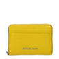Porte-cartes en cuir jaune Michael Kors
