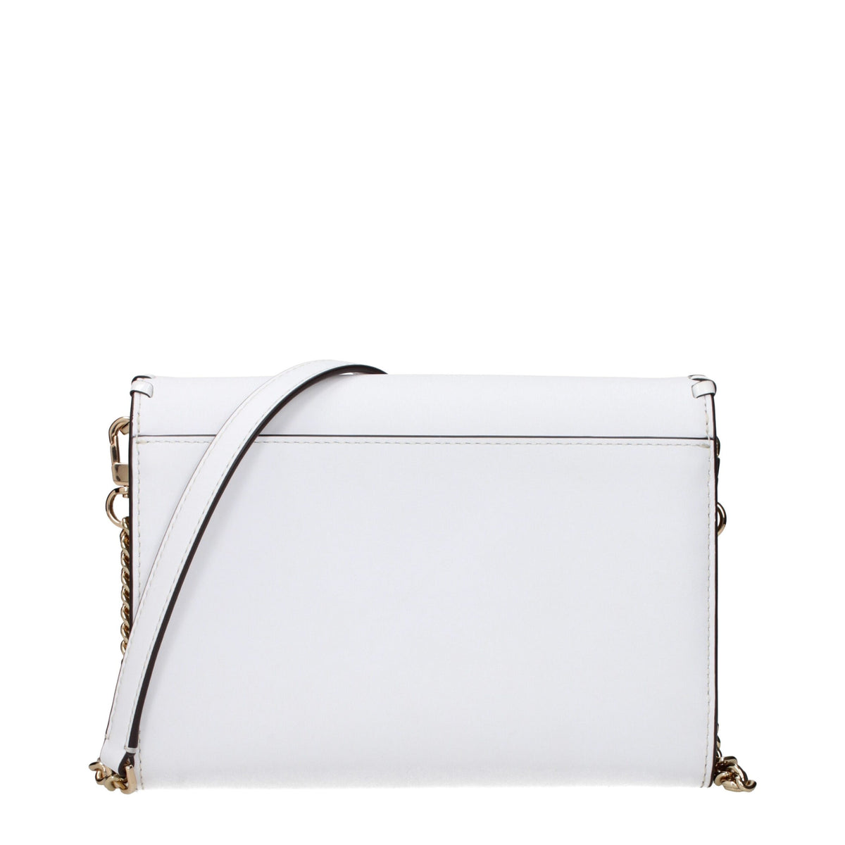 Tory Burch White Leather Clutch Bag with Vintage Effect