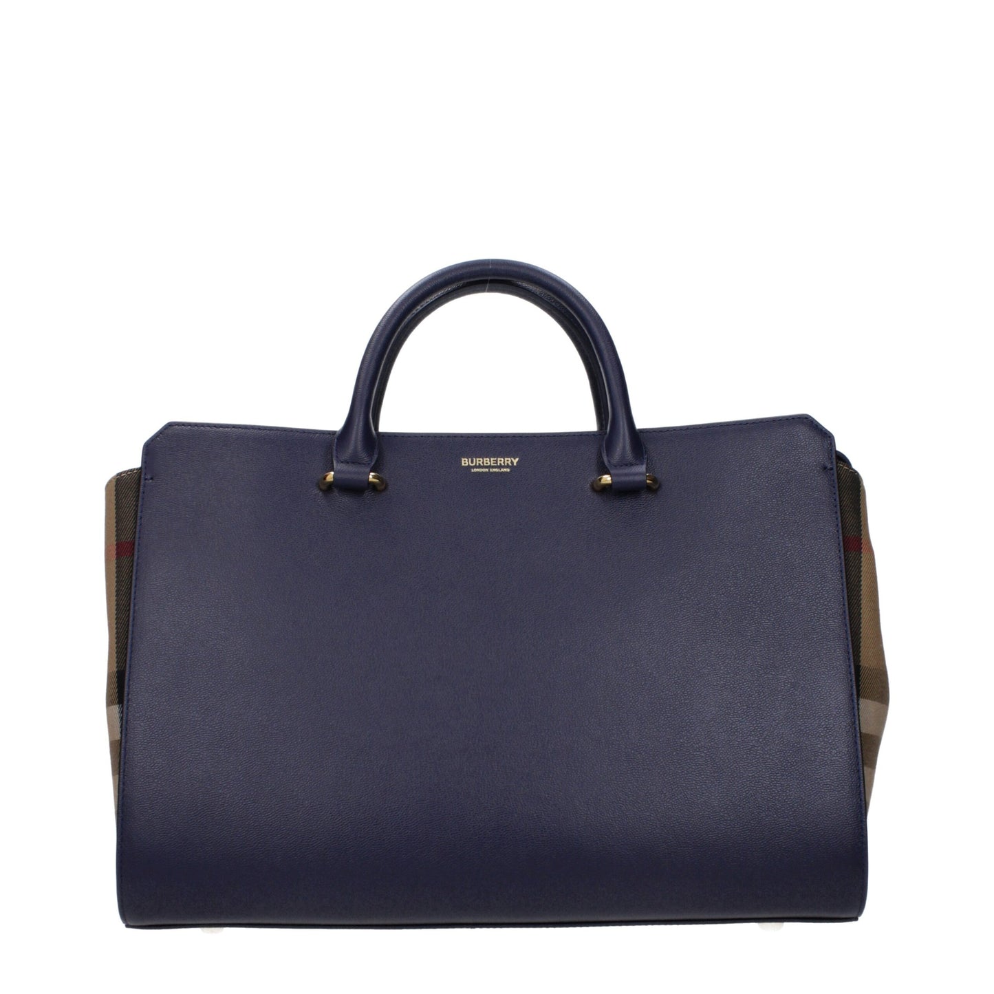 Sacs à main en cuir bleu Burberry
