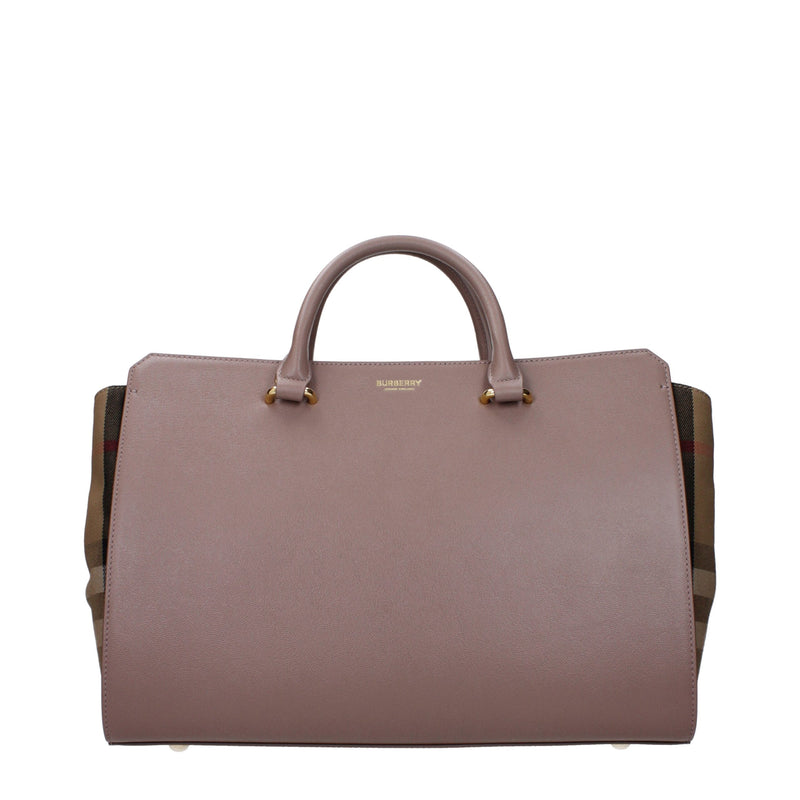 Burberry Gray Leather Handbag - Elegant & Functional Accessory