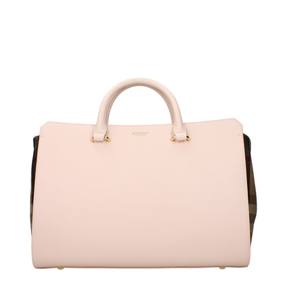 Sacs à main en cuir rose Burberry