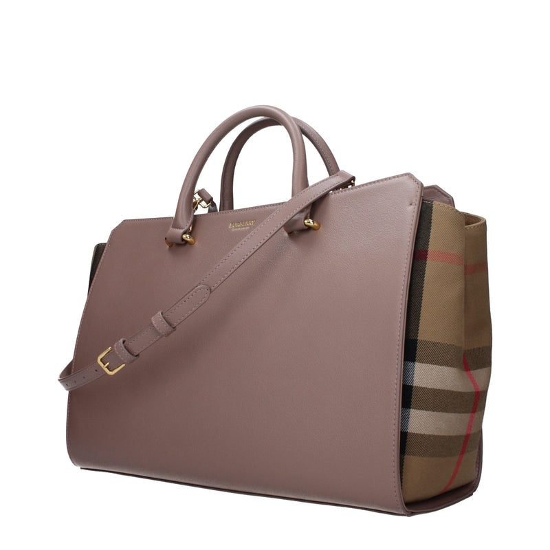 Burberry Gray Leather Handbag - Elegant & Functional Accessory