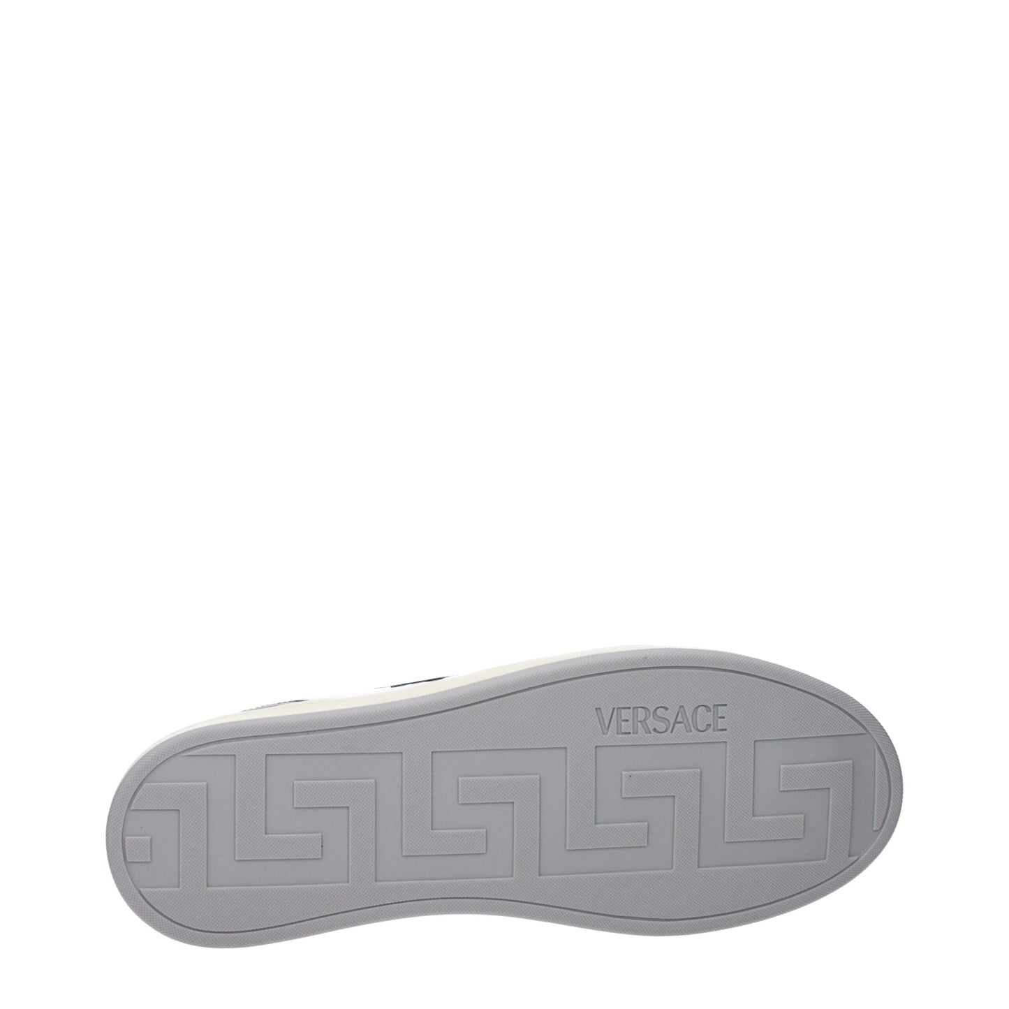 Baskets basses en cuir blanc Versace
